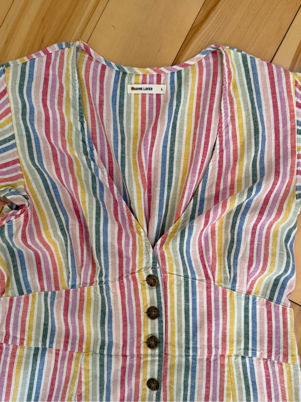 Marine Layer Women’s rainbow striped dress - Picture 2 of 5